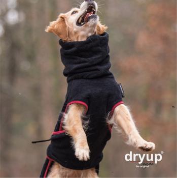 „Dryup Cape“ Trockencape - Hundebademantel schwarz